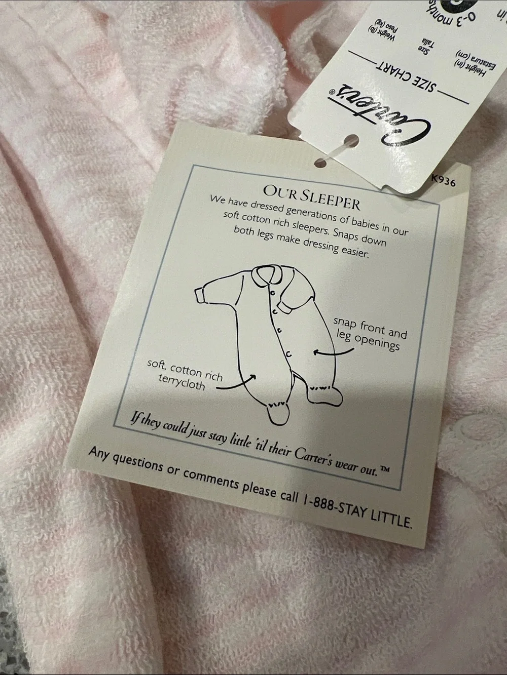 3 carters Vintage sleepers